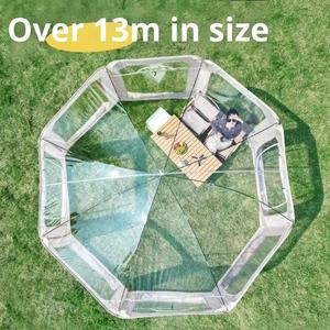 Thickened Clear PVC Oxford Polyester One Bedroom Outdoor Four-Season Portable <b>Glamping</b> Camping <b>Tent</b> 3000mm+ Waterproof - Product Image 4