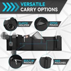 Holster de ceinture tactique multifonctionnel pour tir rapide, universel, invisible, en nylon, pour équipement de jeu CS - Product Image 2