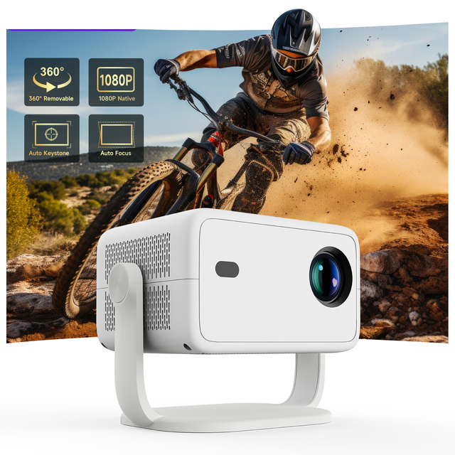 Factory Wholesale  L018 Projector 650 ANSI 4K BT5.2 Wifi LCD Portable Auto Keystone Correction for Home Movie Online Series
