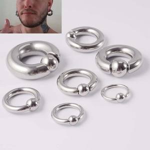 Venta al por mayor de acero inoxidable tabique de la nariz <span class=keywords><strong>Piercing</strong></span> alto pulido anillos de cuentas cautivas CBR aro anillos nariz anillo <span class=keywords><strong>Piercing</strong></span> joyería - Product Image 6