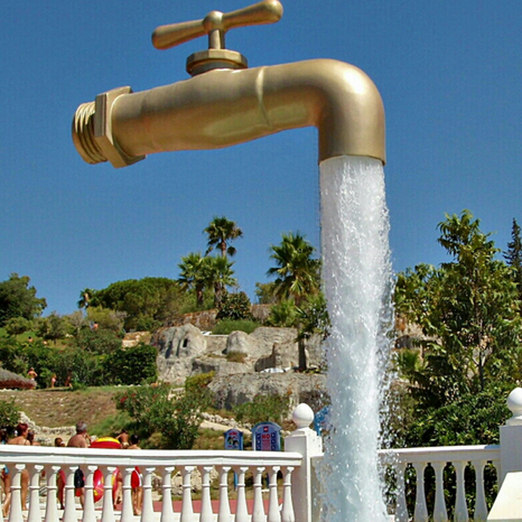 Fontaine Robinet Flottante Stronrive - Effet Magique Robinet Invisible Qui Coule - Décoration Jardin Avec Pompe USB Anti-Pluie