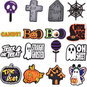 2025 mode Halloween Style chaussures charmant personnalisé dernières chaussures en PVC accessoires charmant en gros caoutchouc pas cher chaussures décoration - Product Image 3