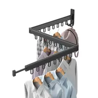Ev Essentials balkon katlanabilir ve geri çekilebilir elbise kurutma rafı