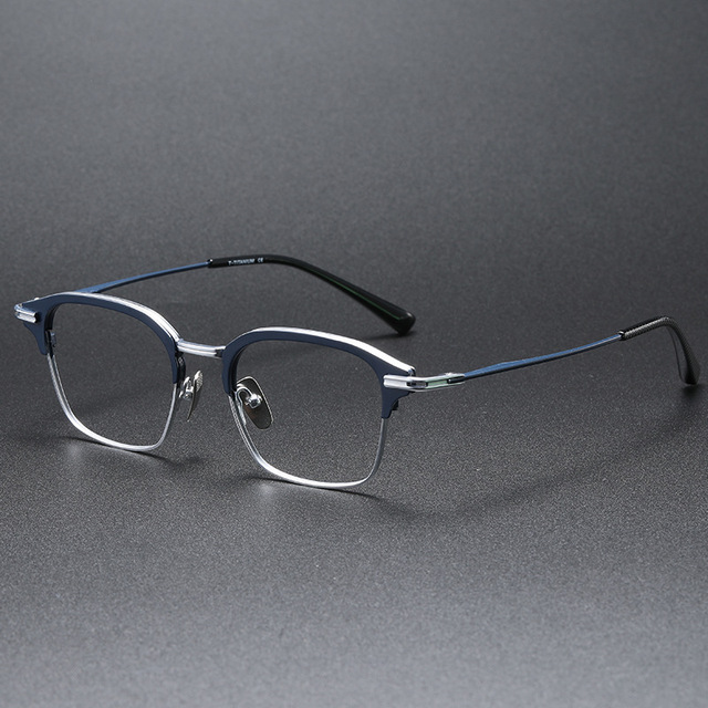 New High Quality Titanium Frame Acetate Eyeglass Frame Men's Fashion Eyeglasses Frames Titanium