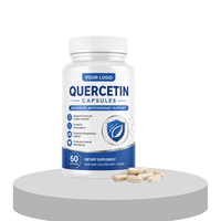 Capsules végétales de Quercétine 500mg en gros (ODM/OEM) – Flavonoïde naturel non-OGM, antioxydant, soutien respiratoire et immunitaire