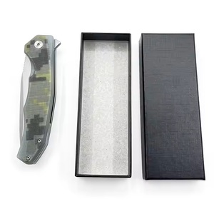 Miễn Phí Mẫu Ngoài Trời Túi Tự Vệ Thiết Kế Mới Lưỡi Thép Edc Gấp Pocket Dao G10 Xử Lý Chiến Thuật Săn Bắn Dao - Product Image 5