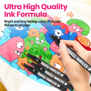 24 Màu Sắc Không Độc Hại Có Thể Giặt Vải Đánh Dấu T-Shirt Giày Quần Áo Đánh Dấu Bút Đánh Dấu Vĩnh Viễn - Product Image 6