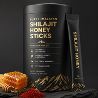 Bâtonnets de miel Shilajit OEM, formule personnalisée, fabrication GMP, supplément énergétique à base de plantes de l'Himalaya, fabricant en gros
