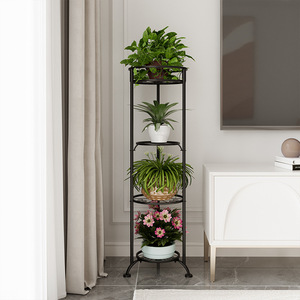 KINNO-Présentoir à Fleurs Moderne en Fer Forgé, Étagère pour Pot de Fleurs, Cuisine, Salon, Salle de Bains, <span class=keywords><strong>Balcon</strong></span> - Product Image 2