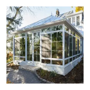 Sıcak tatil evi 4 sezon solaryum bahçe odası cam kış için sunroom gazebos