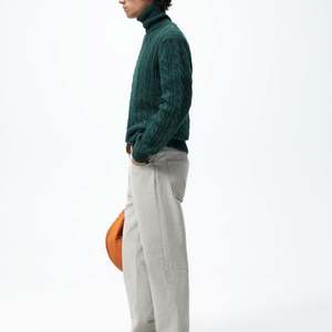 Custom Winter Stranded Grainy Knit Sweater Long Sleeve <b>Men's</b> <b>Turtleneck</b> Sweater,high Neck Sweater for <b>Men</b> - Product Image 3