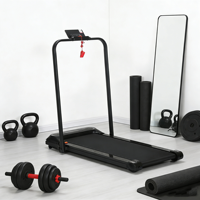 Caminadora Eléctrica Plegable Motorizada con Motor de 1.5HP, Pantalla LED, Equipo de Ejercicio para Uso Doméstico, Rango de Velocidad de 1-8km/h, Sin Monitor