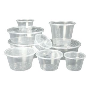 Tazones de Plástico PP Reutilizables de Grado Alimenticio, Libres de BPA, Duraderos, de Alta Calidad, Blancos, Profundos, de 750 ml, para Envasado de Alimentos, Venta al por Mayor - Product Image 1