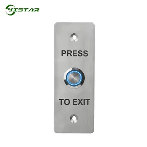 304 Stainless Steel Exit Button Door Push Exit Switch Access Control Door Release Button With Light