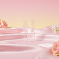 Nouvelle Forme Double Amande Carrée 2-en-1 pour Ongles en Acrylique et Gel – Capsule de Moulage pour Capsules d'Ongles à Double Forme – Marque Privée