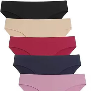 ผ้าฝ้าย 100% ผ้าฝ้าย 100% ใส่สบายกางเกงในสตรียืดหยุ่นสูง bragas ชุดชั้นในชุดชั้นในเอวต่ําผู้หญิง - Product Image 1