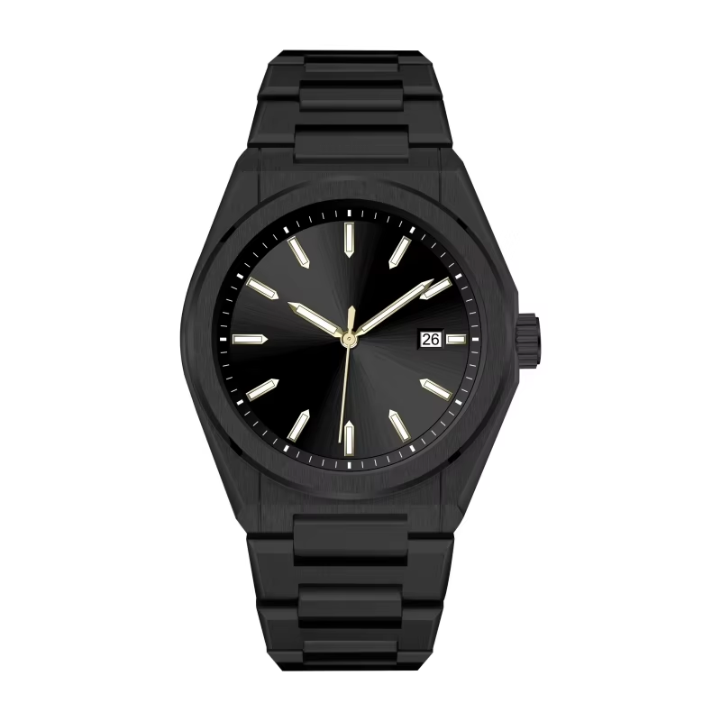 black case black dial