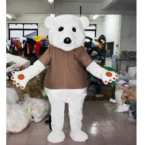 Enjoyment CE cheap Adults white bear mascot costume for sale