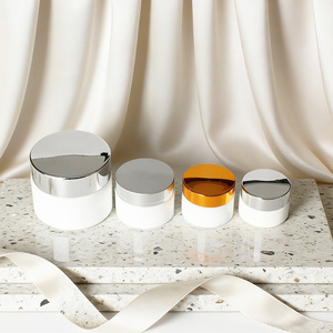 Tarro de Porcelana de Lujo para Crema, 15g 20g 30g 50g 100g, Redondo, Blanco Ópalo, Envase de Cerámica para Crema para el Cuidado de la Piel - Product Image 4