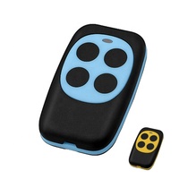 Télécommande de porte de garage 433 MHz 4 canaux, code roulant/fixe/apprentissage, portée de 100 m pour ouvre-porte de garage, alarme, en plastique