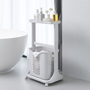 Cesto Portabiancheria Portatile Riutilizzabile in PP con Gancio e Stendibiancheria, Cesto Contenitore Mobile per Vestiti - Product Image 4