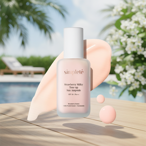 Protector Solar Simplete Tone SPF50 PA+++ Crema Hidratante Rosada Iluminadora con Protección UV y Niacinamida para Rostro, Ligera, Coreana - Product Image 3