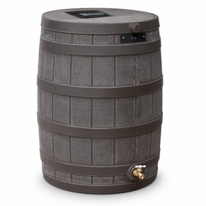 Baril <span class=keywords><strong>de</strong></span> récupération d'<span class=keywords><strong>eau</strong></span> <span class=keywords><strong>de</strong></span> <span class=keywords><strong>pluie</strong></span> extérieur <span class=keywords><strong>en</strong></span> plastique avec robinet, design imitation <span class=keywords><strong>bois</strong></span>, <span class=keywords><strong>pour</strong></span> jardin - Product Image 1