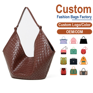 Bolsos de Diseñador de Cuero Genuino con Remaches, Estilo Vintage Icónico, Correa Única, Logotipo Personalizado, Tejido Intrecciato, Anti-Robo, para Mujer, Verano - Product Image 2