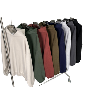 เสื้อฮู้ดโอเวอร์ไซส์ผ้าฟลีซหนานุ่มพิมพ์ลายกราฟิก DTG แบบ OEM สำหรับฤดูหนาว ไม่มีกระเป๋า ไม่มีเชือกผูก ทรงครอป - Product Image 2