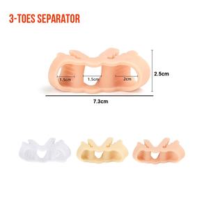 Separador Hallux Valgus Separador de dedos ajustable Corrector de dedos suaves Plantillas Soporte de arco Protector de dedos de juanete grande para <span class=keywords><strong>chanclas</strong></span> - Product Image 4