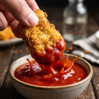 Nuggets de Pollo Frito Crujiente Premium - Trozos de Pollo Halal Congelados Saludables para Comida Rápida y Aperitivos para Fiestas