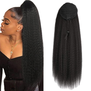 <span class=keywords><strong>Queue</strong></span> <span class=keywords><strong>de</strong></span> <span class=keywords><strong>cheval</strong></span> en cheveux humains, style lisse, longueur uniforme et brillance naturelle pour un look quotidien glamour ou élégant - Product Image 1