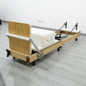 Cama con núcleo de <span class=keywords><strong>Pilates</strong></span> de madera de roble duradera de alta calidad, portátil y plegable a bajo precio para estudio de fitness y trabajo corporal - Product Image 2