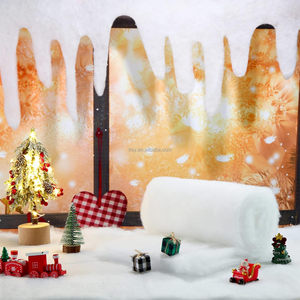 Gran oferta, 150x40 CM, carámbano, flecos de nieve, pueblo de Navidad, decoraciones de nieve falsas, <span class=keywords><strong>chimenea</strong></span>, cubierta de nieve, manta, flecos de carámbano - Product Image 5
