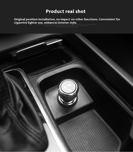 Chargeur sans fil rapide pour allume-cigare de voiture HERNACOOL <span class=keywords><strong>Volvo</strong></span> XC60/<span class=keywords><strong>XC90</strong></span>/S90/S60 avec USB Type C et fonction stéréo - Product Image 5