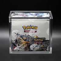 Boîte d'entraînement classique Elite Trainer Box (ETB) en acrylique PlexiWood recyclable et résistant à l'eau, pour présentoir Yugioh, Pokémon TCG Ultra Premium