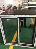 Fenêtre coulissante en vinyle PVC au design moderne avec écran en fibre de verre pour hôtels Rideau à persiennes à ouverture horizontale au meilleur prix d'usine