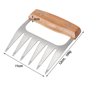 مخلب دب من خشب السنط من الفولاذ المقاوم للصدأ مع مقبض خشبي - Product Image 6