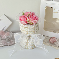Cadeau pour la fête des enseignants pour petit ami petite amie meilleur ami Cadeau d'anniversaire Souvenir Mini bouquet de savon rose