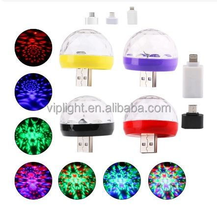 4mm Portable Rgb Phone Disco Night Ball Mirror for Party Decoration Led Mini USB Magic Romantic Ball Dj Disco Led Light