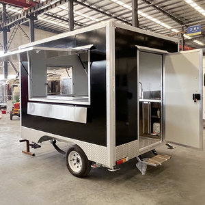 Carros de remolque de comida callejera totalmente equipados de 10 pies, cafetería, Pizza, camión de comida móvil con cocina completa para Australia - Product Image 4