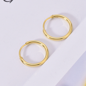Boucles d'oreilles en acier inoxydable plaqué or chinois pour femmes, accessoires de bijoux les <span class=keywords><strong>moins</strong></span> chers, simples et modernes, vente en gros - Product Image 5