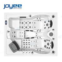 JOYEE OEM Vente Chaude Moderne Bain à remous rectangulaire en acrylique facile à installer, Spa de jardin pour hôtel et famille, Contrôle Balboa