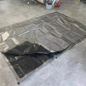 MILLION sof duty bâche tente balcon bâche 4x4m pe bâche sol noir - Product Image 1