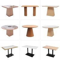 Canapé commercial avec sièges, table et chaises pour café, salon de thé, pâtisserie, restaurant de fondue, en bois massif, style minimaliste moderne
