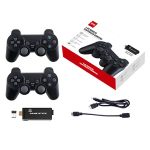 Consoles de jeux vidéo U8 Bâton de jeu 4K pour jeux rétro TV avec manette sans fil 2.4G Universel HDMI 4K 4k Ultra Hd Gamebox