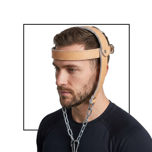 Sangle de cou en cuir durable pour l'entraînement de force, la musculation, équipement de fitness réglable - Product Image 1