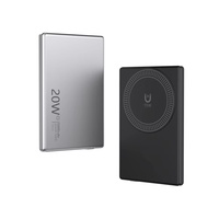 NOUVEAU – Banques d'alimentation sans fil magnétiques personnalisées avec logo, design fin et léger, 5000 mAh, charge rapide PD20W Type-C, mini powerbank – Vente en gros
