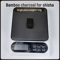 Charbon à chicha en bambou, sans fumée, sans odeur, universel pour chicha à domicile et en bar, sans flamme nue, combustion sûre à haute température