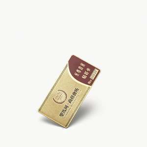 High Quality Square Business Cards Metal Gloss Mirror Polished Gold - Product Image 5